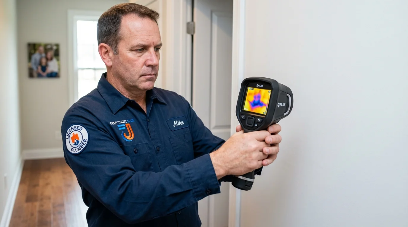 Thermal imaging leak detection by Johns Plumbing LLC in Meredith